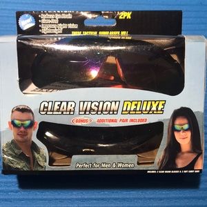 Clear Vision Deluxe Tactical Sunglasses 2 pairs